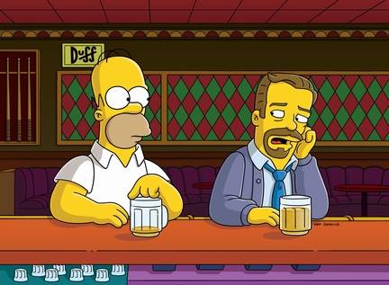 Homer dricker sig full (som vanligt)