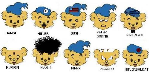 Olika typer av bamse