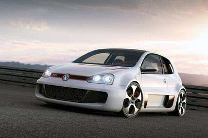 Golf GTI W12 650. Asså en treradig tolvcylindrig motor på 650 HK
