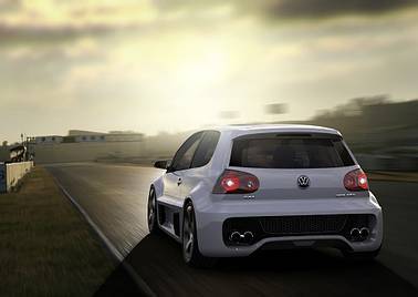 Golf GTI W12 650. Asså en treradig tolvcylindrig motor på 650 HK