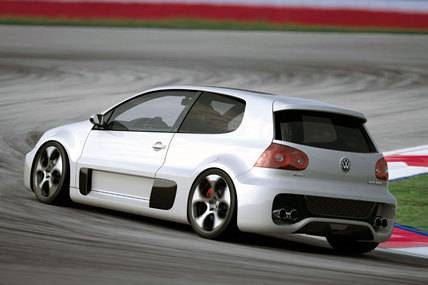 Golf GTI W12 650. Asså en treradig tolvcylindrig motor på 650 HK