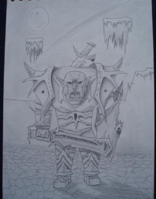 en orc jag ritat själv.
