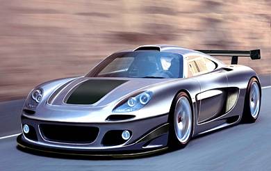 snabb bil, porsche carrera gt