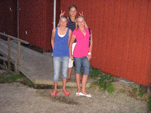 långst upp är nicole sen felicia sen jag :)