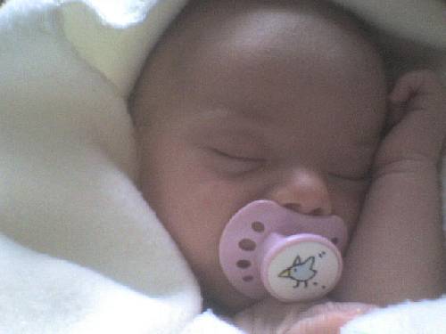 Min dotter sover:P