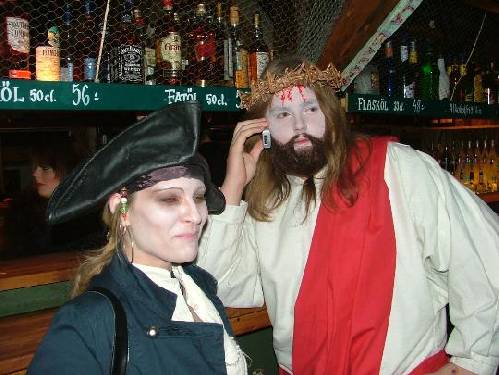 Halloween makerad! jag är jesus :P