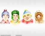 stan, kyle, cartman, kenny.