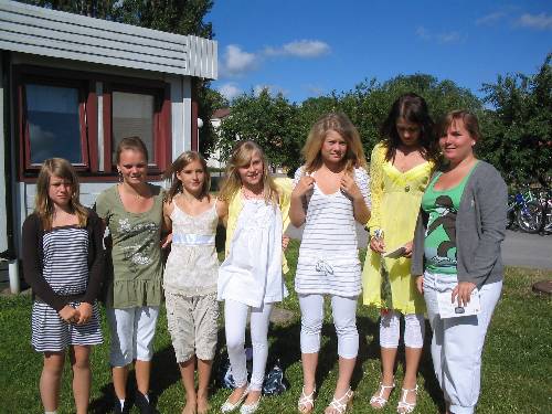 Alla tjejer på av slutningen 07!