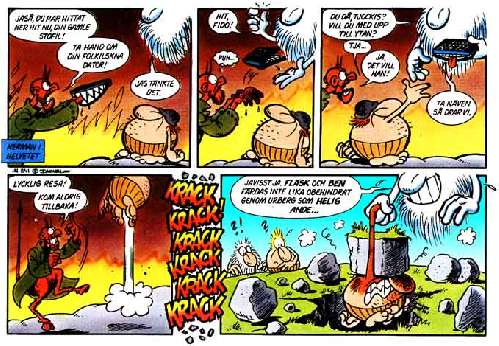 herman kommer upp till ytan.