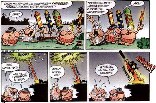 Herman firar nyårsaffton.