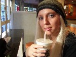 Hanna och jag käkade på Mcdonalds :D