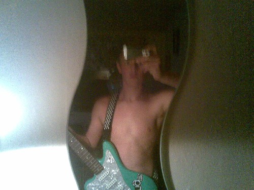 Min mage och gitarr:D