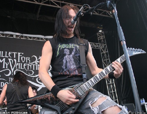 Sångarn från Bullet-Bullet for my valentine