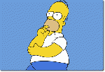 Homer står och tänker....