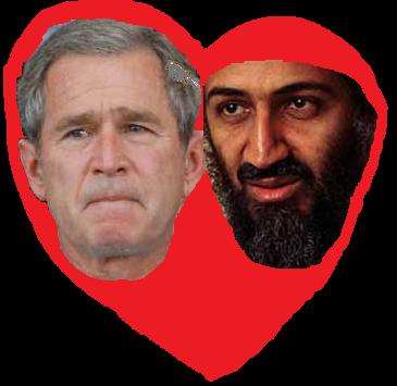 george och bin laden :D