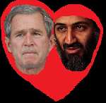 george och bin laden :D