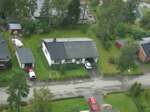 Bild jag tog över mitt hus.