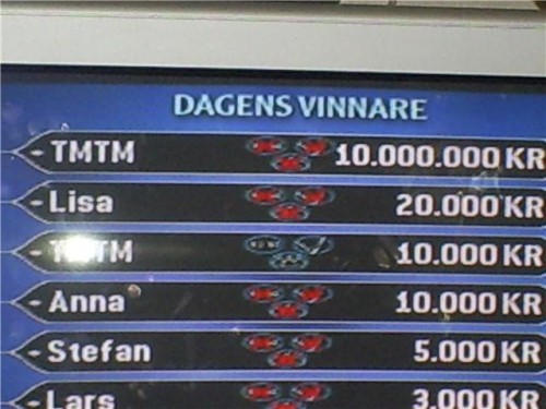 Bild från: Vem vill bli miljonär. Ps1
