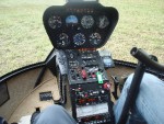 Många knappar i en helikopter.
