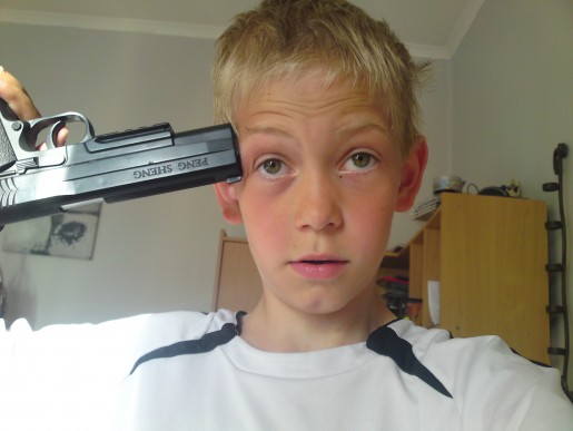 Bild av gangsterman