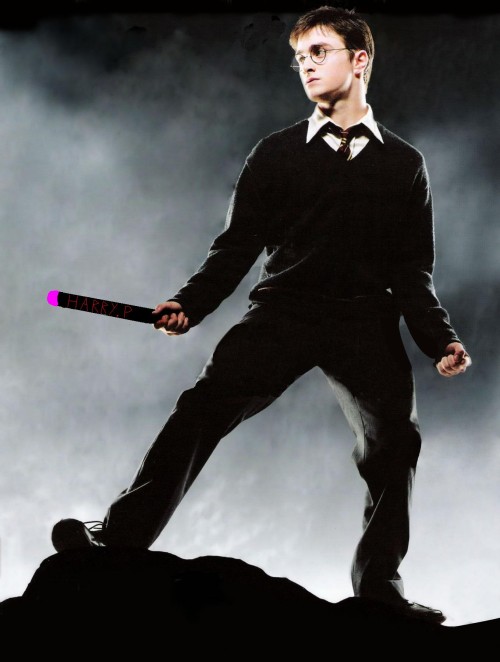 Harry har en ny trollstav xD