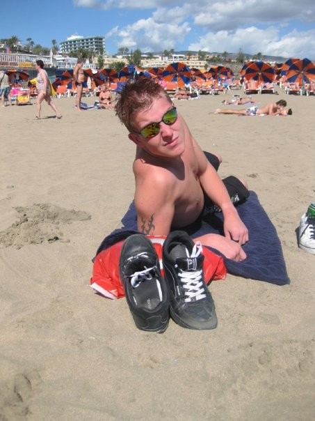 - På grand canaria stranden playa del inglés