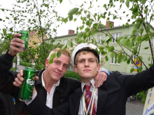 I nyköping med min kusin på hans student