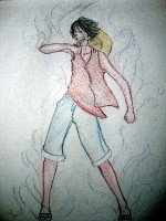 Fan i helvete, jag kan inte ens rita Luffy. D: