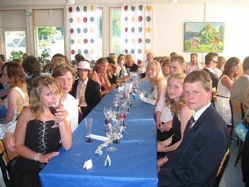 Avgångs middagen i Uppgård, 2006.
fina grejer d asså, som man drack menar jag..hehe