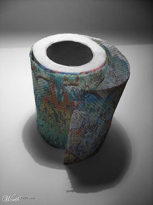 Grafittimålares toapapper