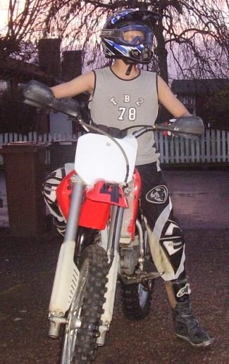 Jag med crossen ser ut så här när jag kör fmx