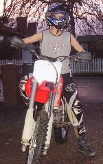 Jag med crossen ser ut så här när jag kör fmx