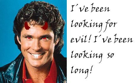 noo! David Hasselhoff har blivit ond!