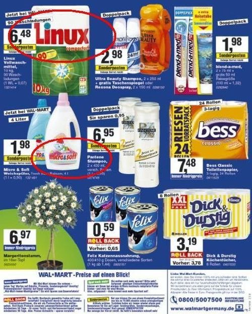 "linux" och "micro&soft" XD