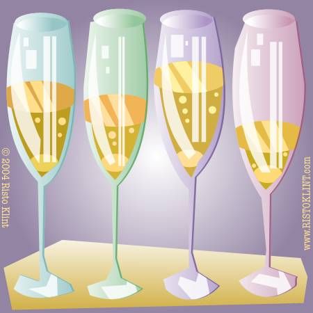 champagne glas