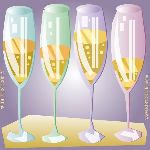 champagne glas