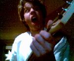 jag som rockar lite me gitarren