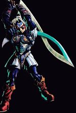 Fierce deity.

he has killd princess zelda.