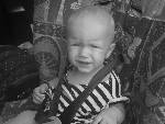 Hilma i sin bilstol=)