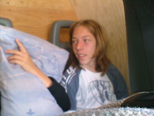 jag med långt hår