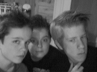 Från vänster: Max, Felix och jag. :P