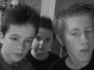 Från vänster: Max, Felix och jag. :P