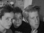 Från vänster: Max, Felix och jag. :P