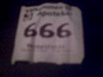 666 is the name of the beast
ganska scary från apoteket också