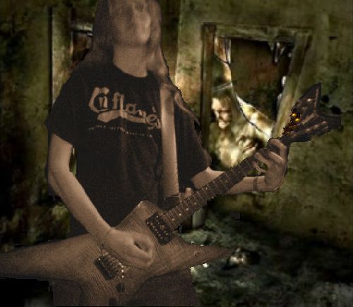 Ännu en bild på mig och min gitarr som jag redigerat! ;)