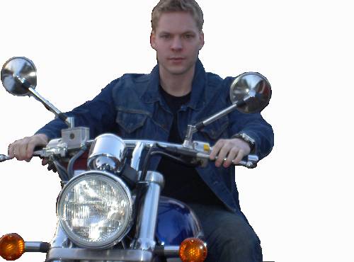 Jag på en polares hoj, inte föra tt jag kan köra den men jag ser cool ut iaf hehe!