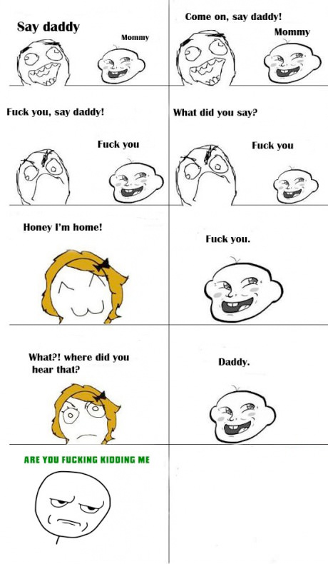 Trolling baby