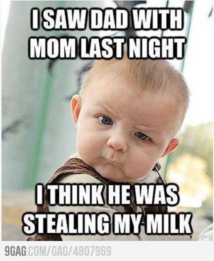 I saw mom and dad...