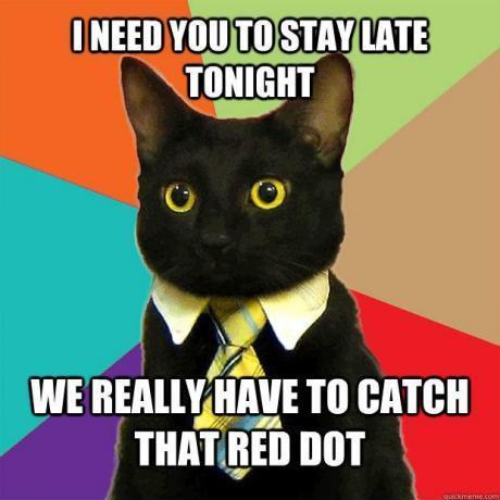 We must find the dot!