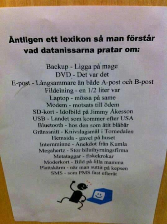 Lexikon för icke datanördar
